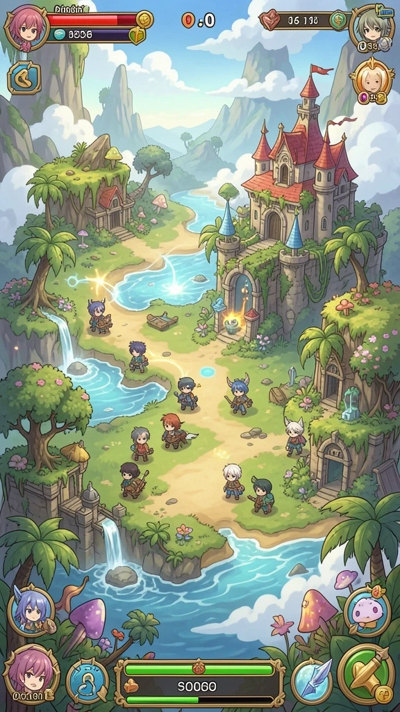 zofaza - Tampak gameplay yang seru dalam ZOFAZA di mode multiplayer.